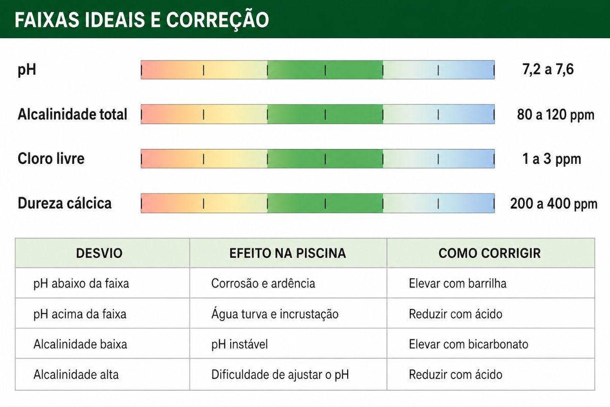 Faixas de pH e Alcalinidade